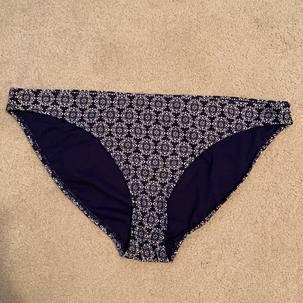 GapBody classic navy print bikini bottom size XL